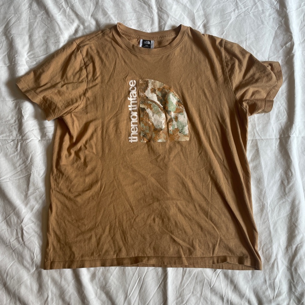 Large Tan The North Face T Shirt
